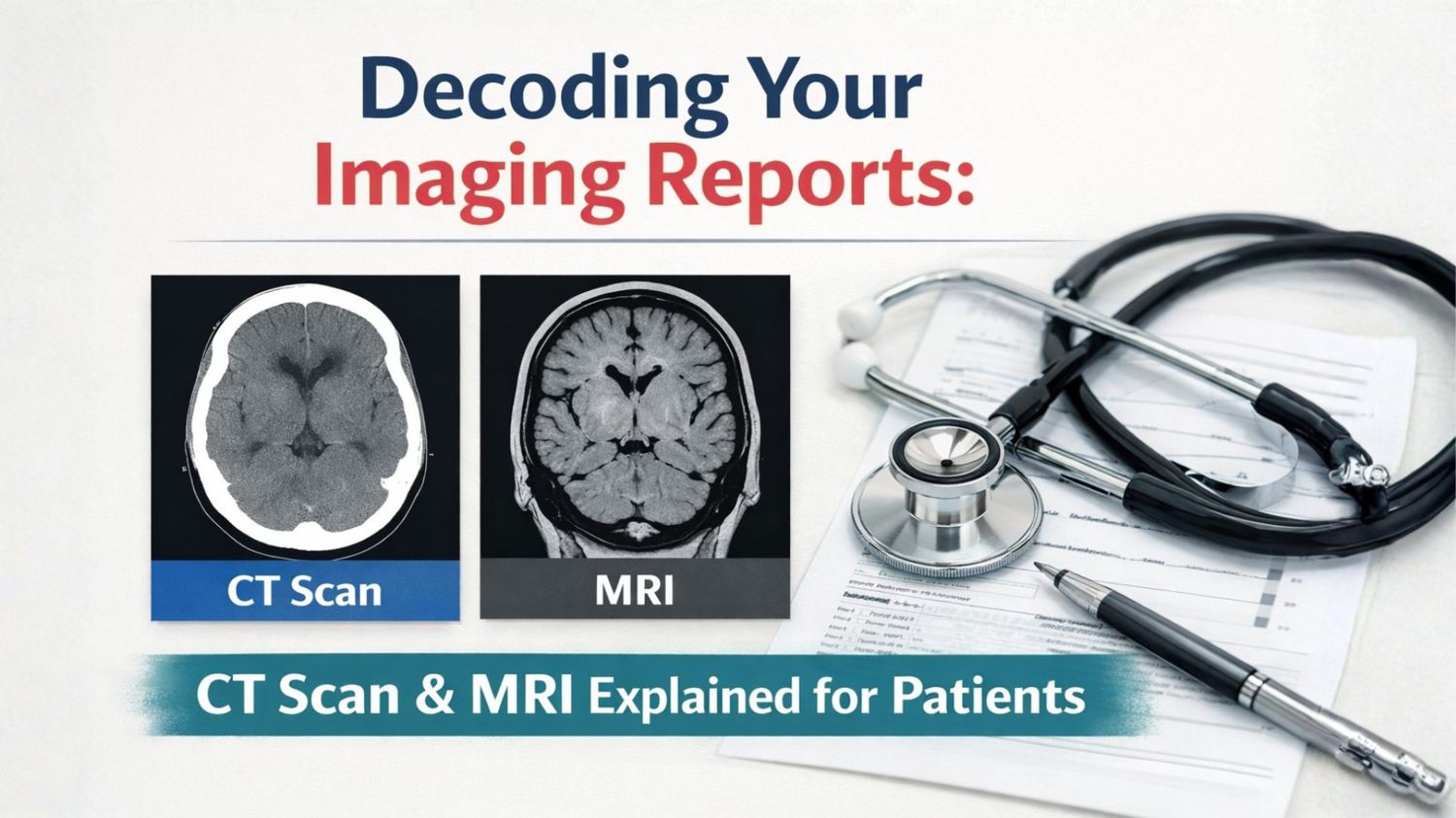 Decoding Your Imaging Reports: CT Scan & MRI Explained for Patients