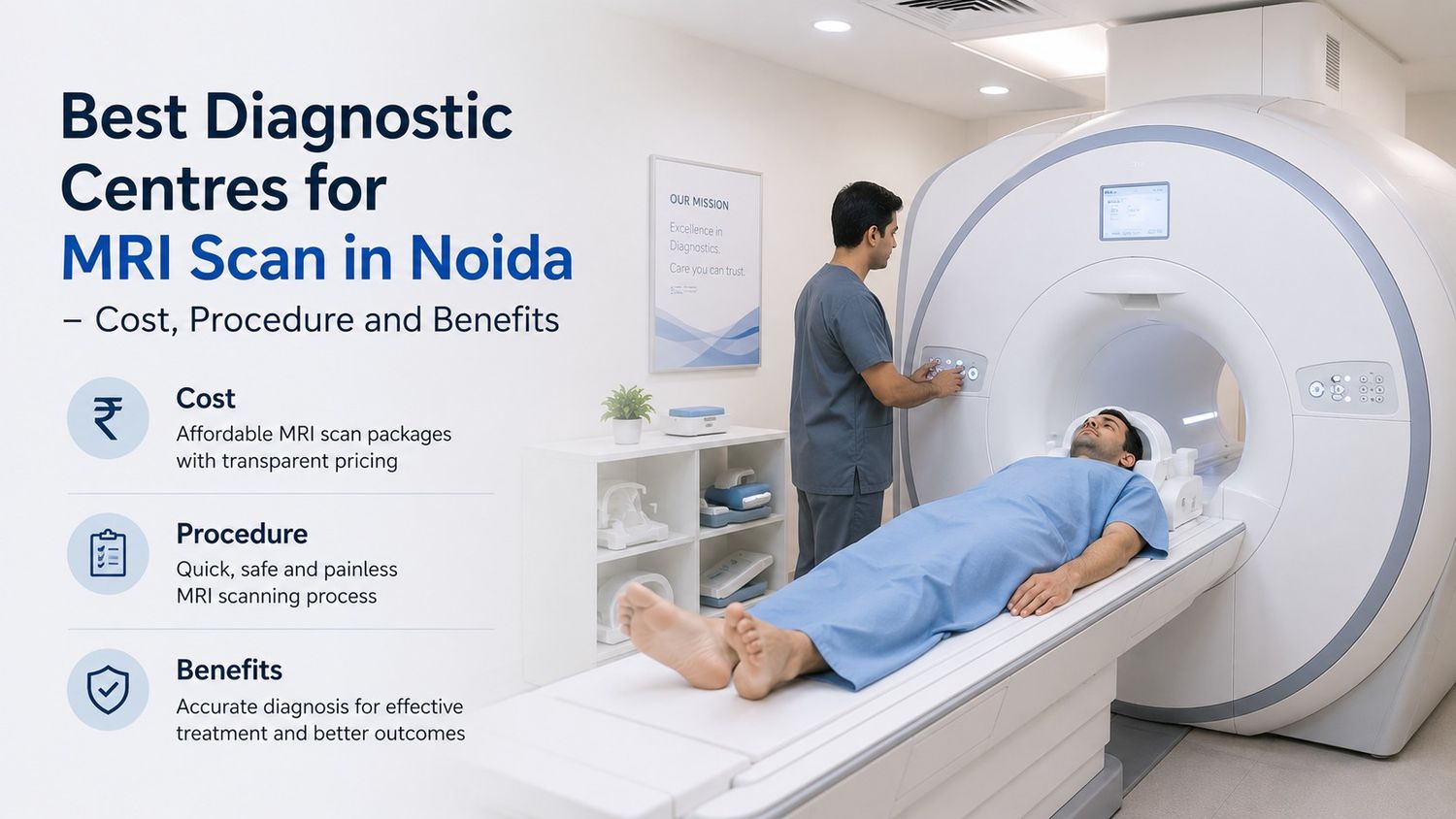 Best Diagnostic Centres for MRI Scan in Noida – Cost, Procedure and Benefits